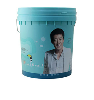 16L模内贴哑光效果涂料桶